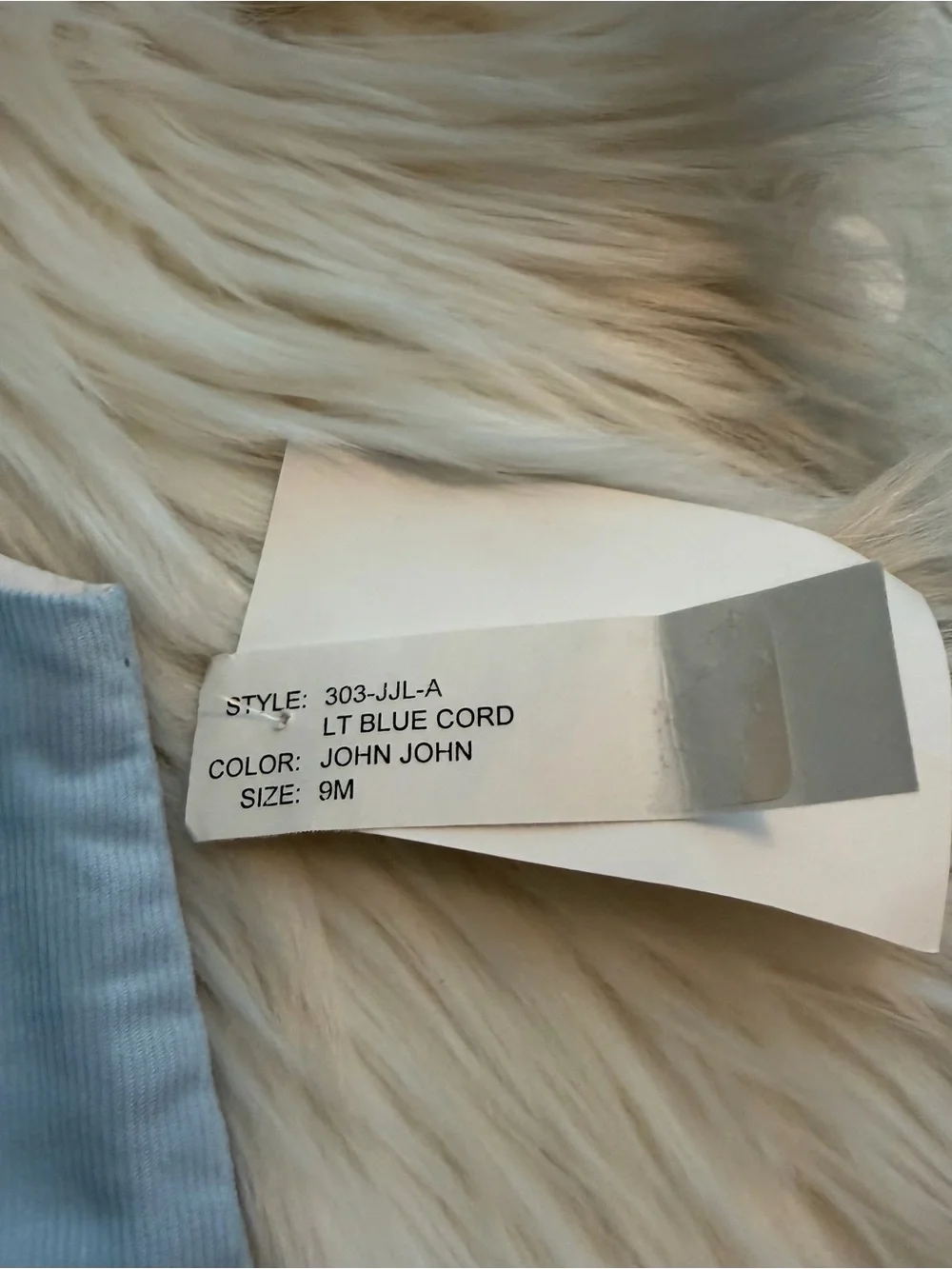 The Bailey Boys Baby Light Blue Corduroy Longall | 9M